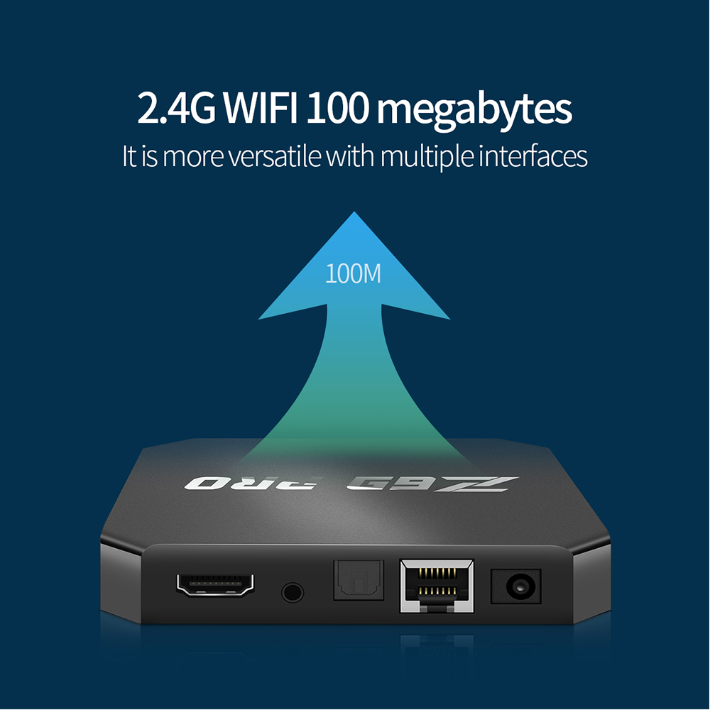 Z69 PRO Android 7.1.2 Amlogic S905W 1GB/8GB 4K TV Box 2.4G WiFi LAN VP9 HDR10 HDMI CEC