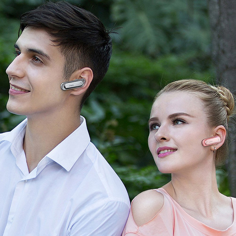 JOWAY H20 Wireless Bluetooth Stereo Headphones with Mic Noise Cancelling - Rose Gold