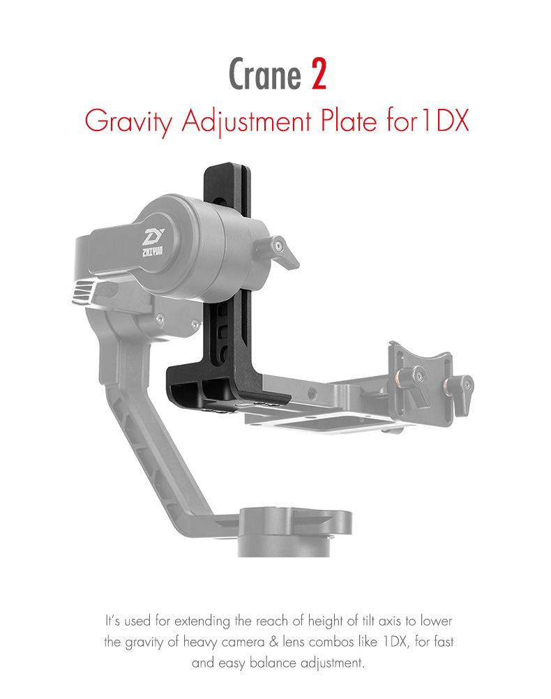 Zhiyun Crane 2 Handheld Gimbal Spare Parts Gravity Adjustment Plate for 1DX