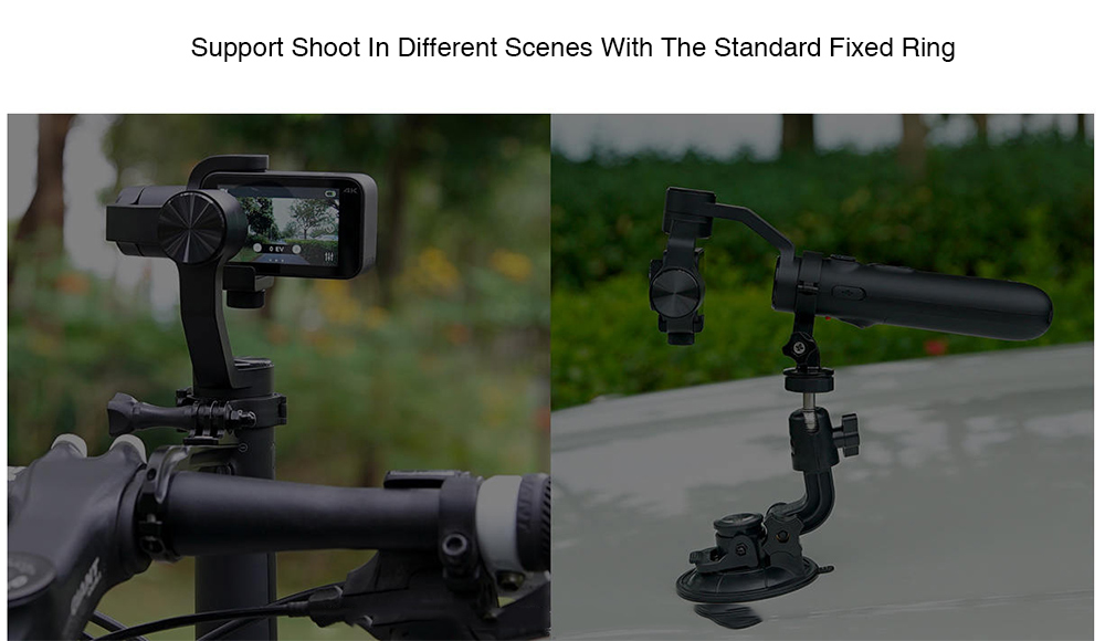 Xiaomi Mijia 3-Axis Stabilizing Gimbal Handheld PTZ For Xiaomi Mijia 4K Action Camera 360 Degree Rotation - White