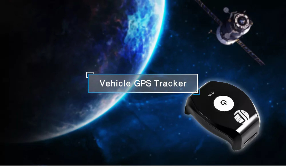 TK208 Car GPS Tracker Vehicle Anti-theft Remote Monitor Multi-functional Waterproof With SOS Function - Black