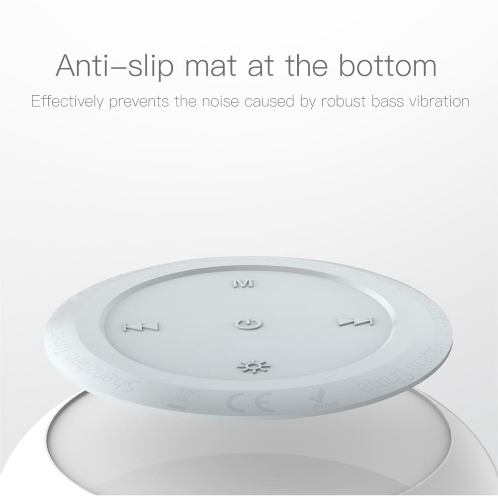 Baseus E01 Bluetooth Speaker Wireless Audio Bluetooth 4.2 1000mAh Lithium-ion Battery USB Charging -White