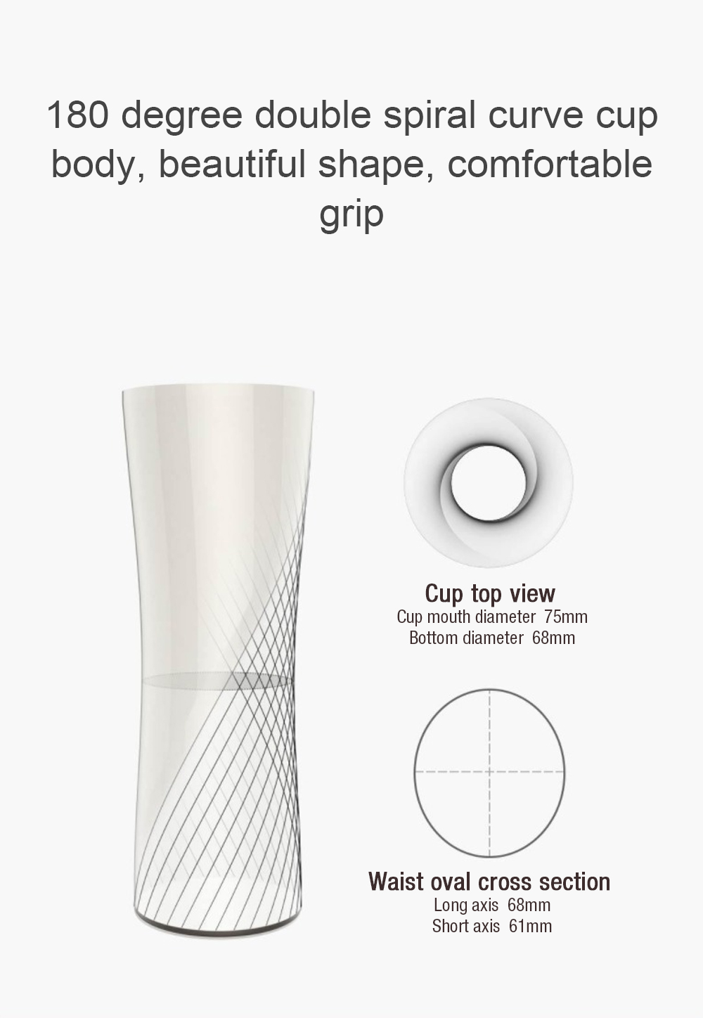 Xiaomi Mijia Kiss Fish Smart Vacuum Bottle 430ML Keep Warm Cold OLED Temperature Display Lightweight - White