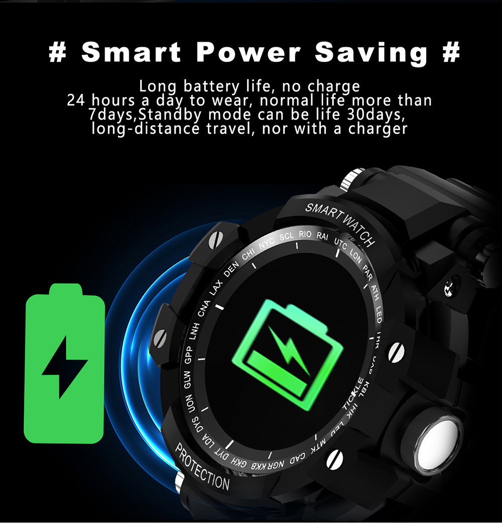 GW68 Smartwatch IP67 Water Resistant Blood Pressure Blood Oxygen Heart Rate Monitor Sports Watch Compatible With Android IOS - Gray