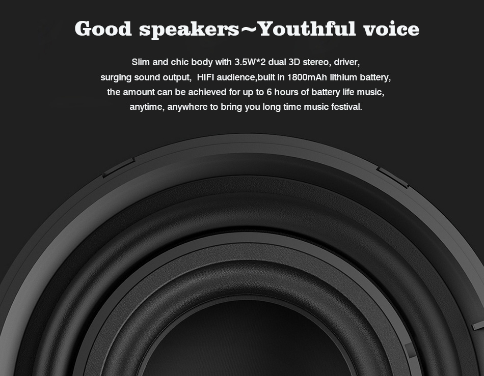 REMAX RB-M9 Fabric Wireless Bluetooth Speaker 3.5Wx2 Stereo HiFi - Blue