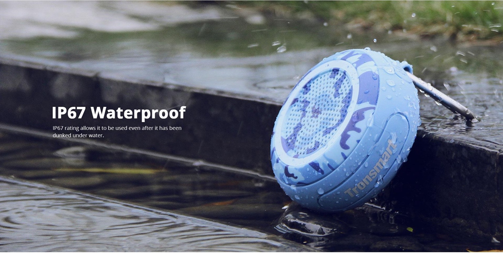 Tronsmart Element Splash IP67 Waterproof Portable Bluetooth Speaker with TWS for iOS Android Smartphones - Camouflage Color