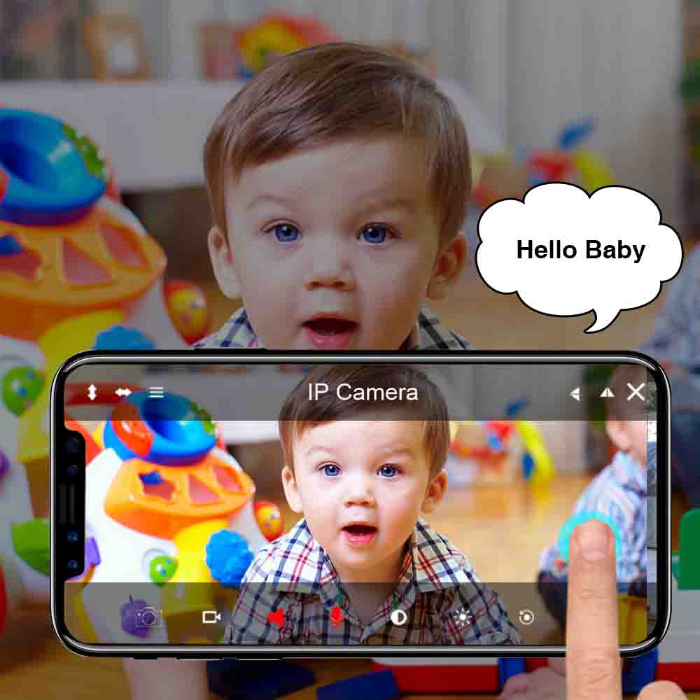 Virtoba C35 1080P WiFi IP Camera Baby Monitor 1/2.7 COMS 30fps Night Vision ONVIF Two-way Audio Home Security Camera