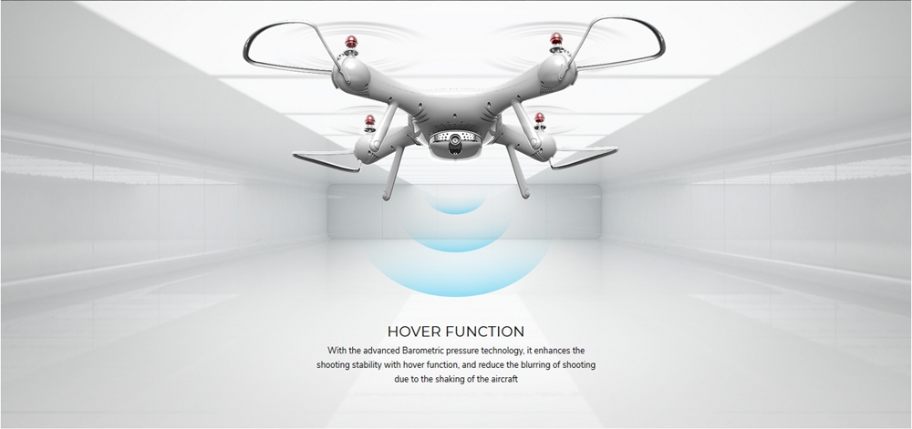 Syma X25 Pro WIFI FPV Double GPS Follow Me Mode with HD Camera RC Quadcopter RTF - White