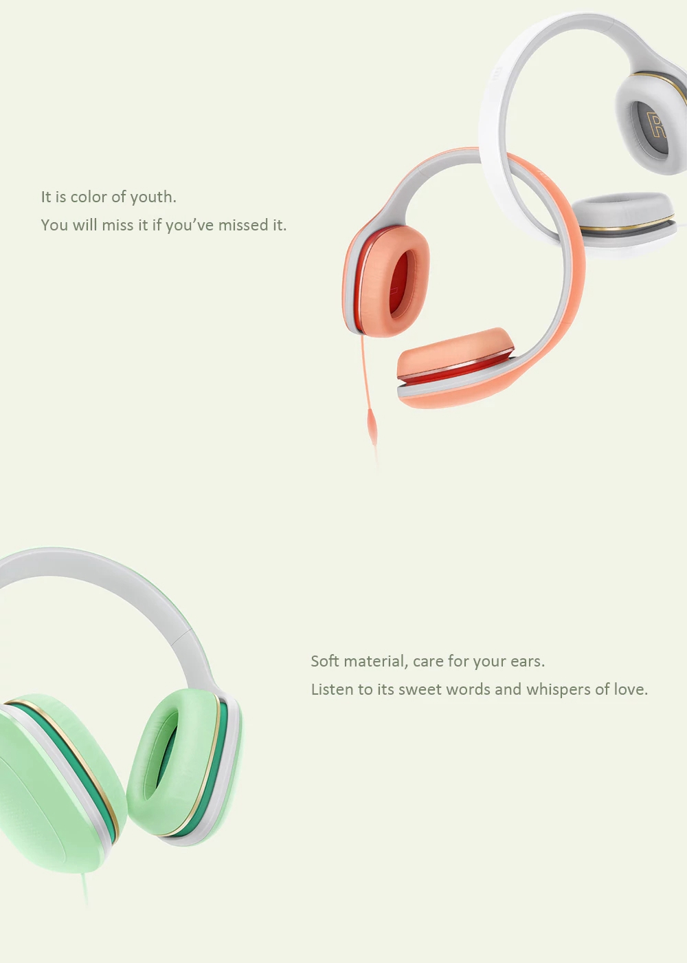 Xiaomi 3.5mm Stereo Headset for Smartphone Tablet PC - Green