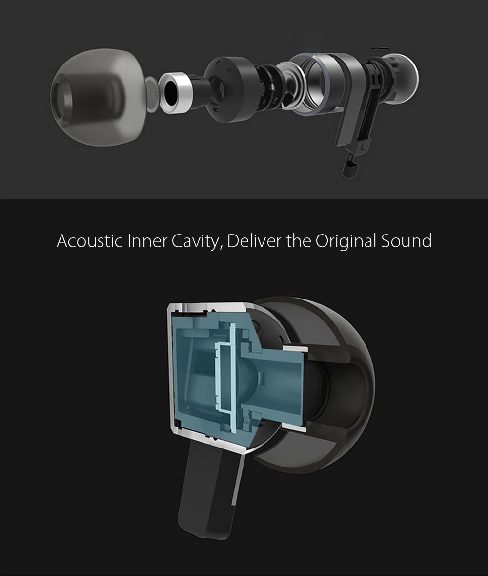 Huawei Honor AM13 Dynamic In Ear Earphones with Mic Bass - Black