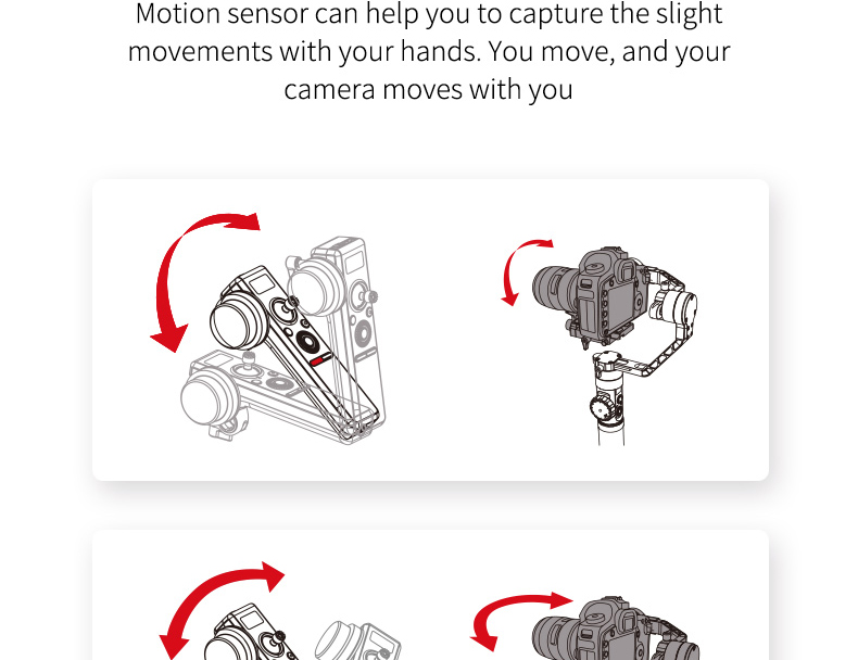 Zhiyun Motion Sensor Remote Control with Follow Focus for Zhiyun Crane 2