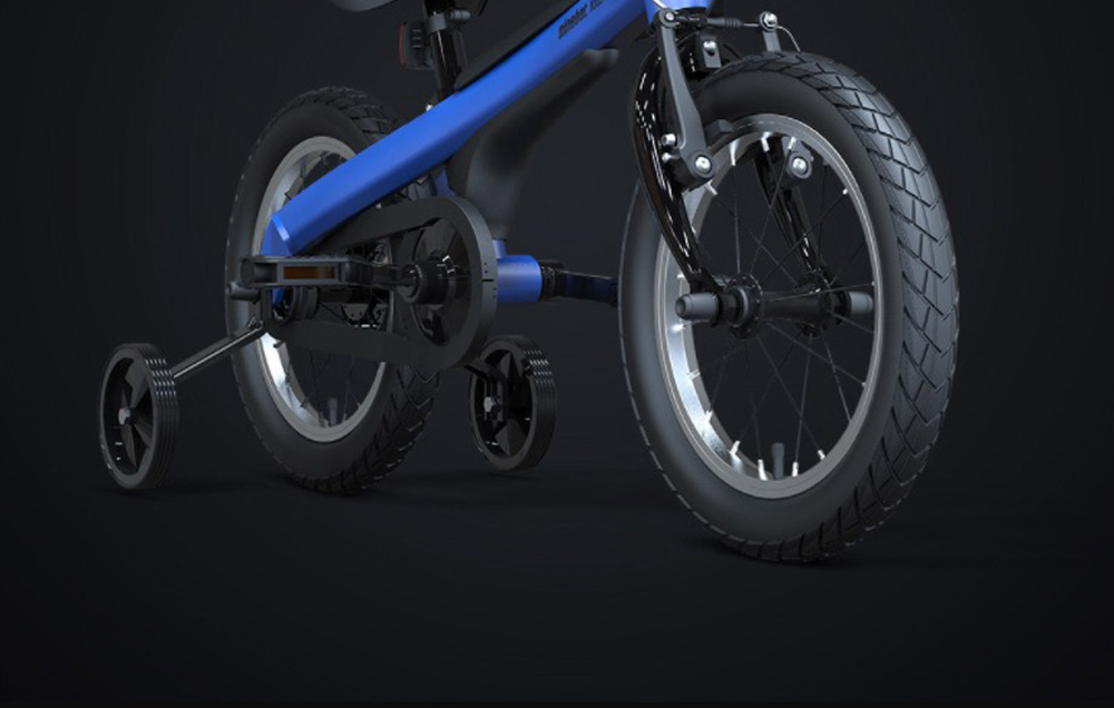 Xiaomi Mijia 14 Inch Kids Bike For Boys Aluminium Alloy With Dual Brakes System Adjustable Saddle - Blue