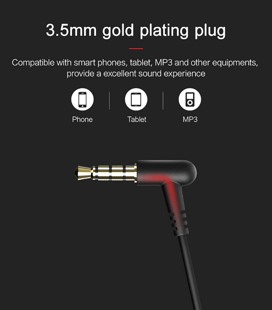 USAMS EP-15 In-Ear Earphone with Mic Wire Control 3.5mm AUX Noise Cancelling - White