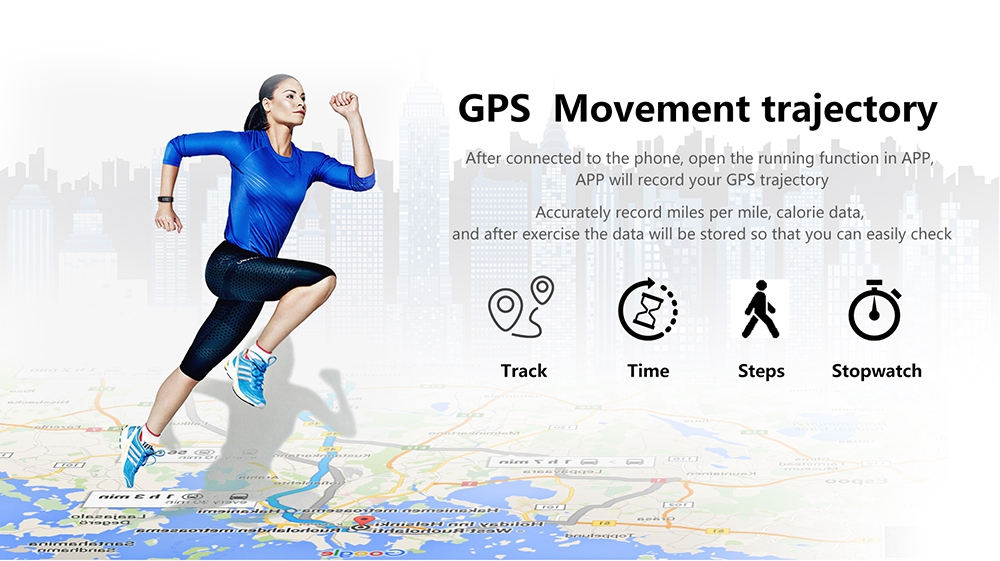 No.1 F4 Smart Fitness Bracelet 0.96 Inch OLED Display IP68 Water Resistance Blood Oxygen Heart Rate Monitor Compatible with iOS Android - Green