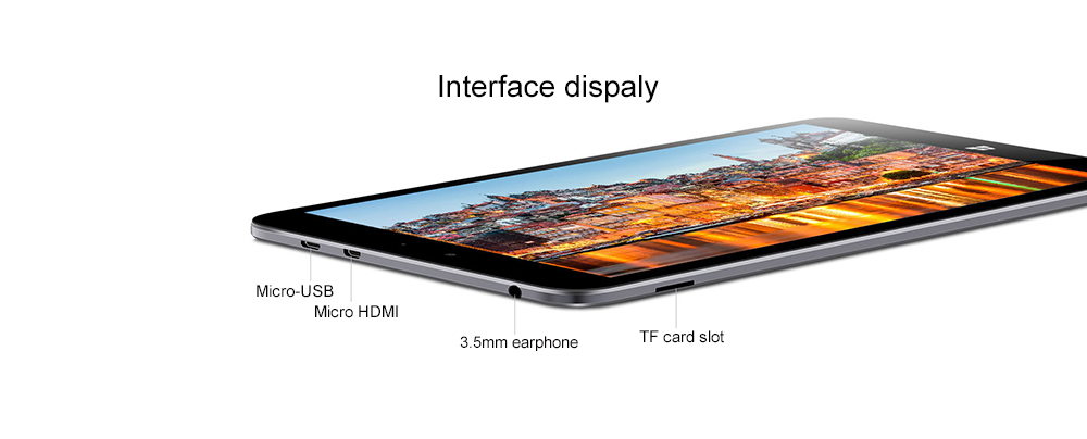 Chuwi Hi8 Air Tablet PC 8 Inch Dual OS Windows 10 + Android 5.1 Intel Cherry Trail x5-Z8350 Quad Core IPS Screen 1920*1200 2GB RAM 32GB ROM - Gray