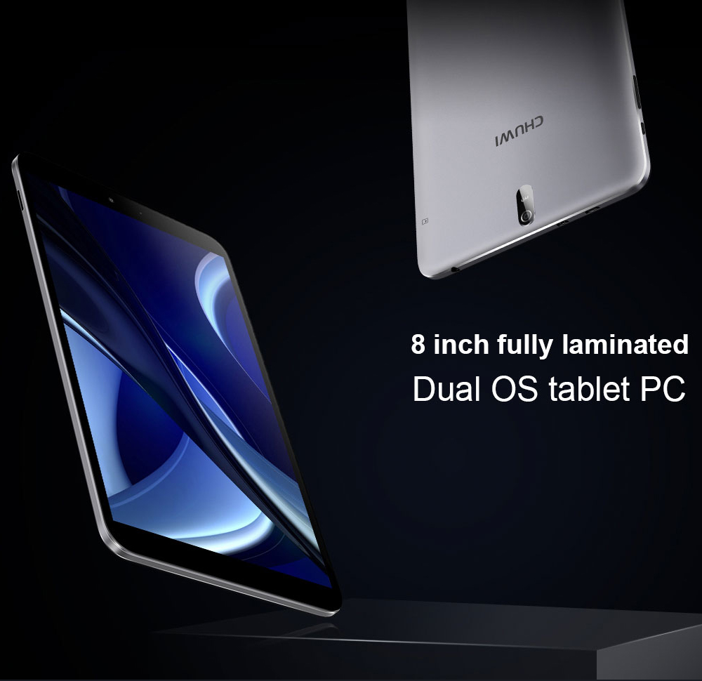 Chuwi Hi8 Air Tablet PC 8 Inch Dual OS Windows 10 + Android 5.1 Intel Cherry Trail x5-Z8350 Quad Core IPS Screen 1920*1200 2GB RAM 32GB ROM - Gray