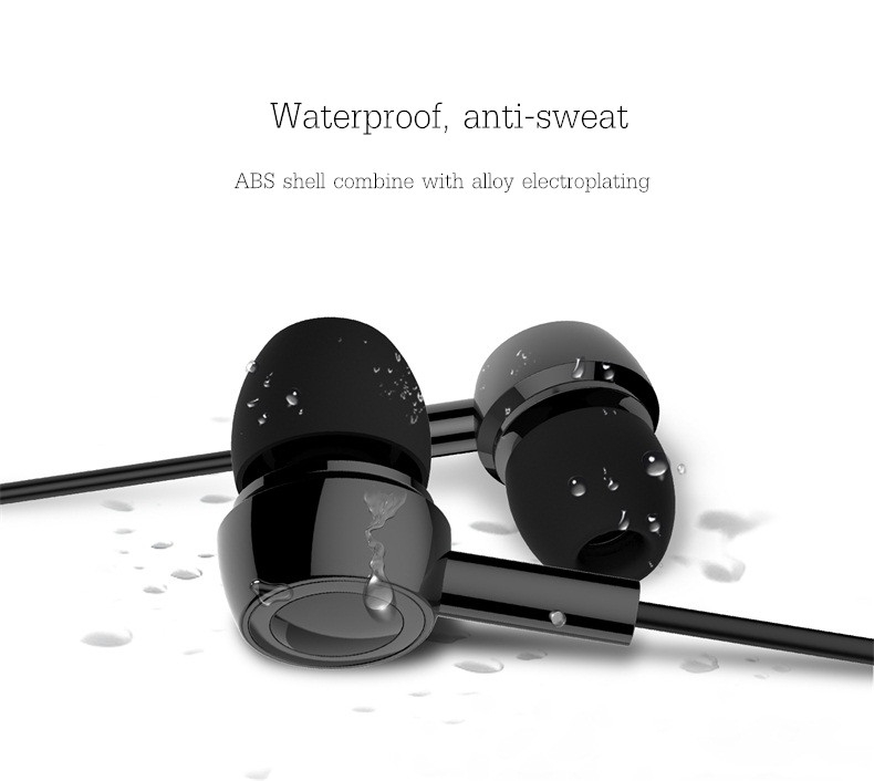USAMS EP-12 In-ear Earphone with Mic Wired Control Electroplated - White
