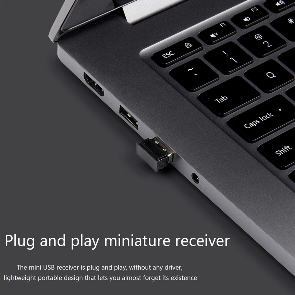 Ajazz 325I 2.4G Wireless Keyboard Wireless Mouse Kit Membrane Round Keycap 96 Keys Keyboard - Black