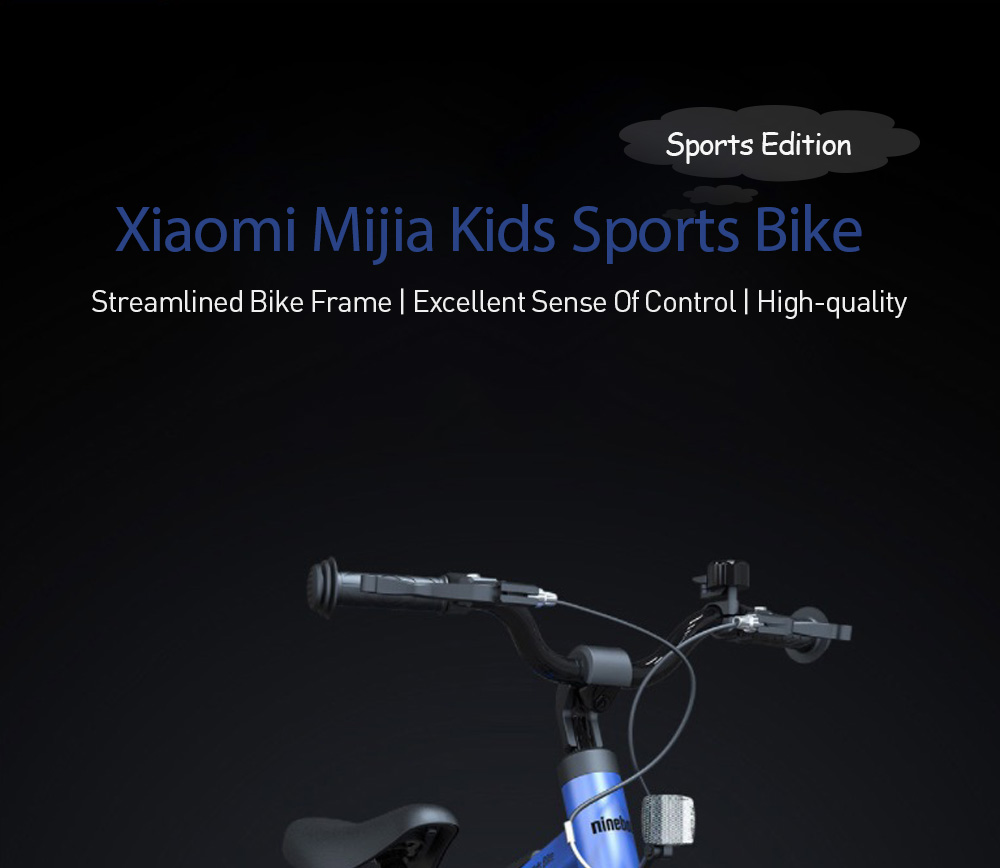 Xiaomi Mijia 14 Inch Kids Bike For Boys Aluminium Alloy With Dual Brakes System Adjustable Saddle - Red