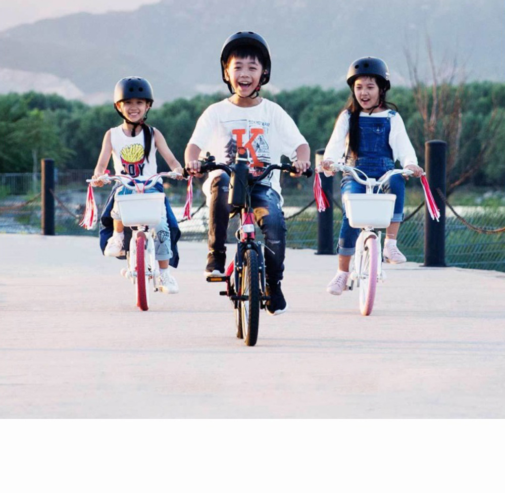 Xiaomi Mijia 14 Inch Kids Bike For Boys Aluminium Alloy With Dual Brakes System Adjustable Saddle - Red