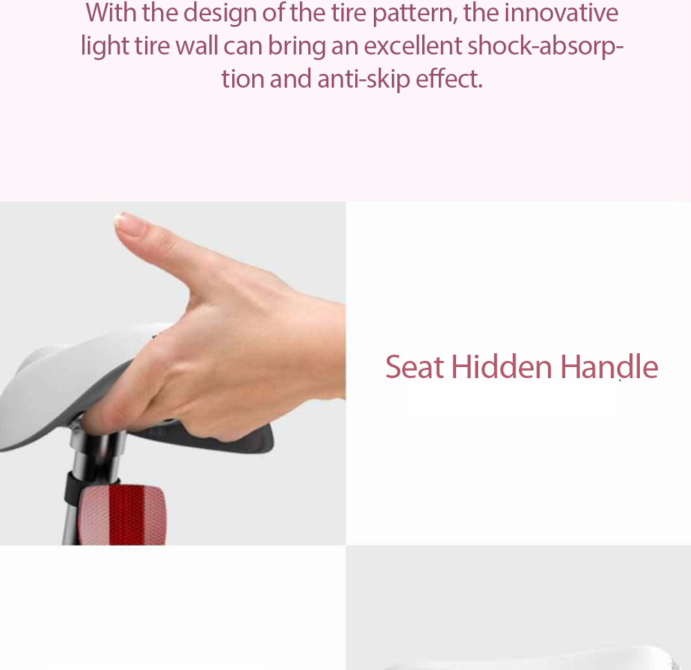 Xiaomi Mijia 16 Inch Kids Bike For Girls Aluminium Alloy With Dual Brakes System Adjustable Saddle - Pink