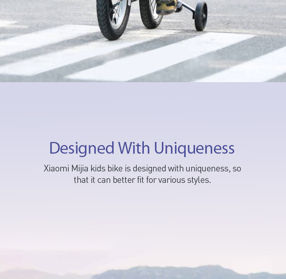 Xiaomi Mijia 14 Inch Kids Bike For Boys Aluminium Alloy With Dual Brakes System Adjustable Saddle - Red