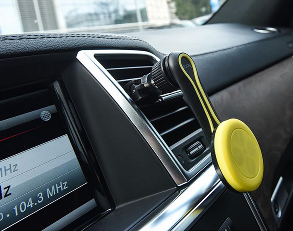 HOCO CA17 Strong Magnetic 360 Degree Rotation Car Mount Air Vent Phone Holder Stand For Smartphone - White + Blue