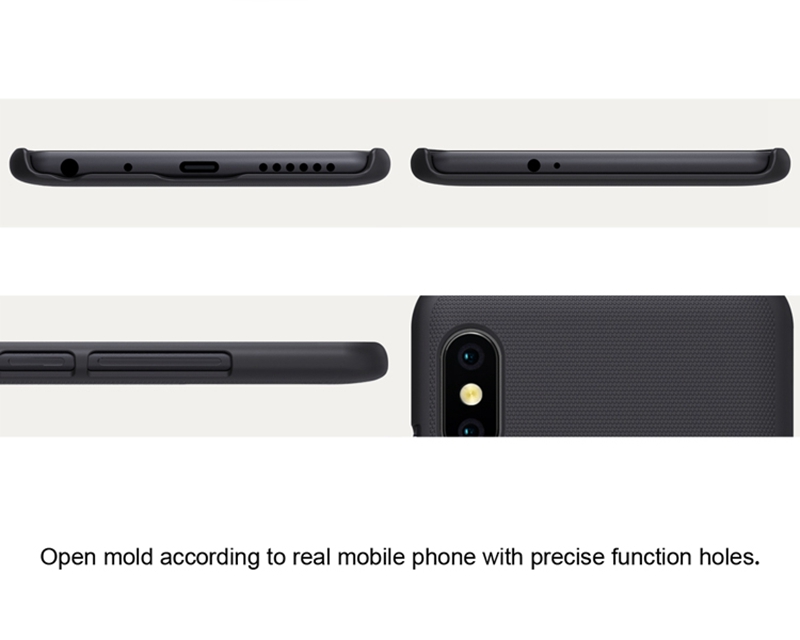 NILLKIN Hard Phone Csse for Xiaomi Redmi Note 5 Pro Protective Back Cover - Black