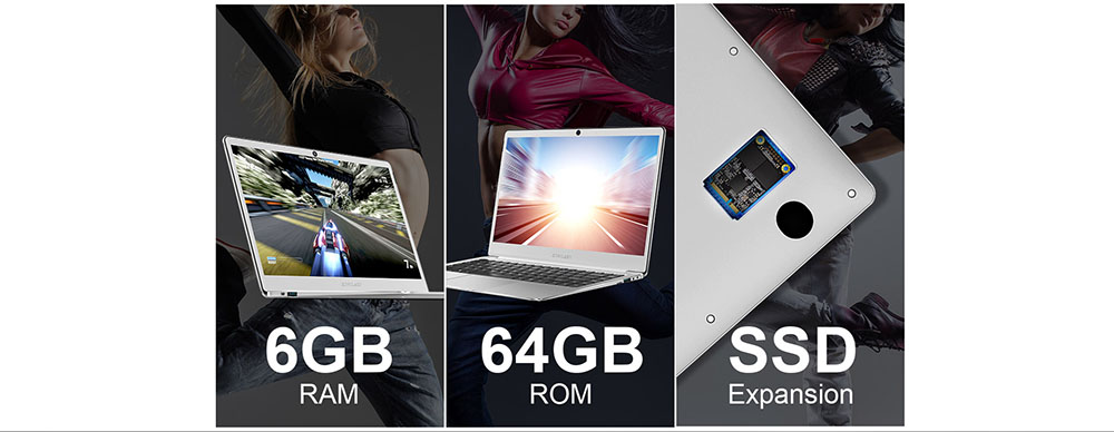 Teclast F7 Business Laptop Intel Apollo Lake N3450 Quad Core 14 Inch 1920*1080 6GB RAM 64GB eMMC Windows 10 - Silver