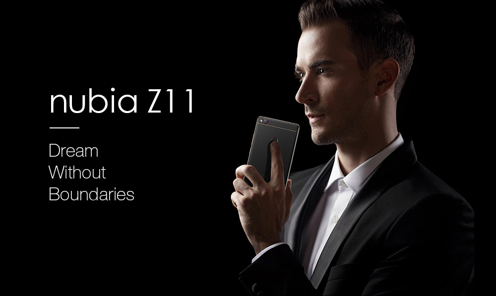 Nubia Z11 NX531J 5.5 Inch Smartphone aRC 2.0 Corning Gorilla Glass Screen 6GB 64GB Snapdragon 820 16.0MP Camera Touch ID Type-C NFC QC3.0 - White