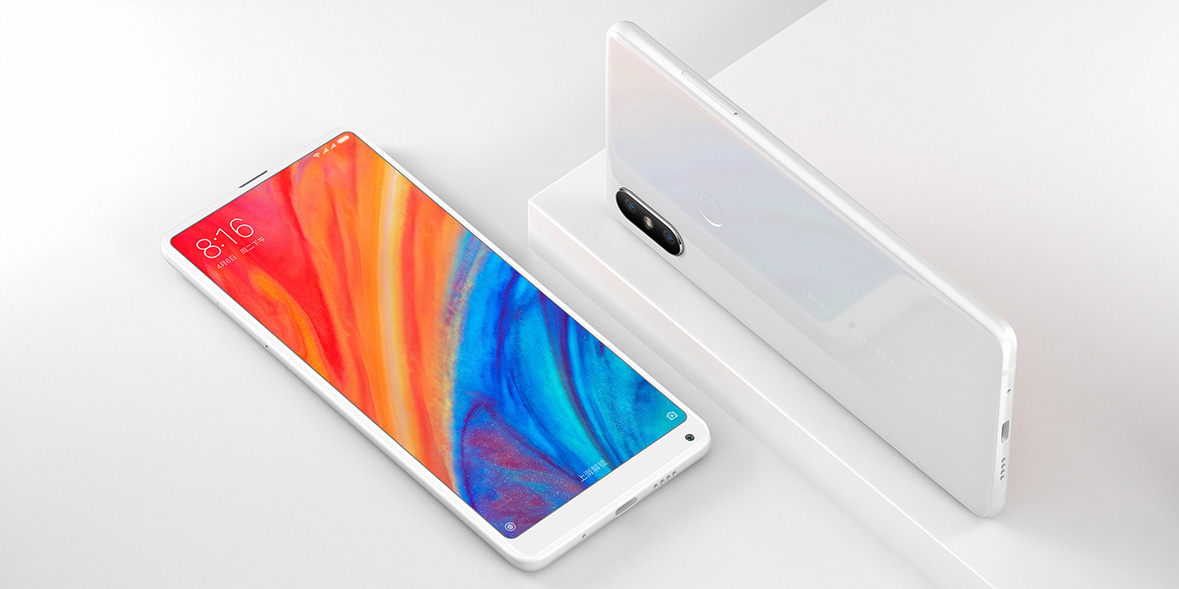 Xiaomi Mi Mix 2S 5.99 Inch 4G LTE Smartphone Qualcomm Snapdragon 845 Octa Core 8GB 256GB 12.0MP Dual Rear Cameras MIUI 9 Type-C Ceramic Body - Black