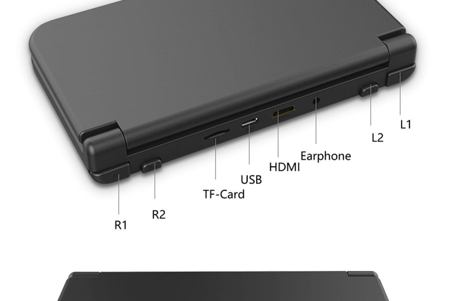 GPD XD Plus Gamepad Tablet PC MT8176 Quad Core 5.0 Inch 1280*720 Android 7.0 Handheld Game 4GB RAM 32GB ROM - Black