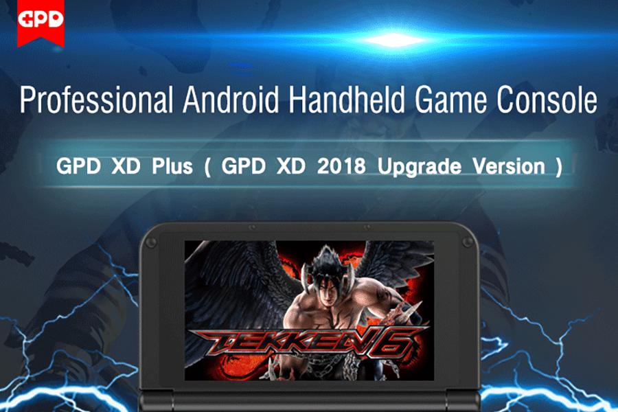 GPD XD Plus Gamepad Tablet PC MT8176 Quad Core 5.0 Inch 1280*720 Android 7.0 Handheld Game 4GB RAM 32GB ROM - Black