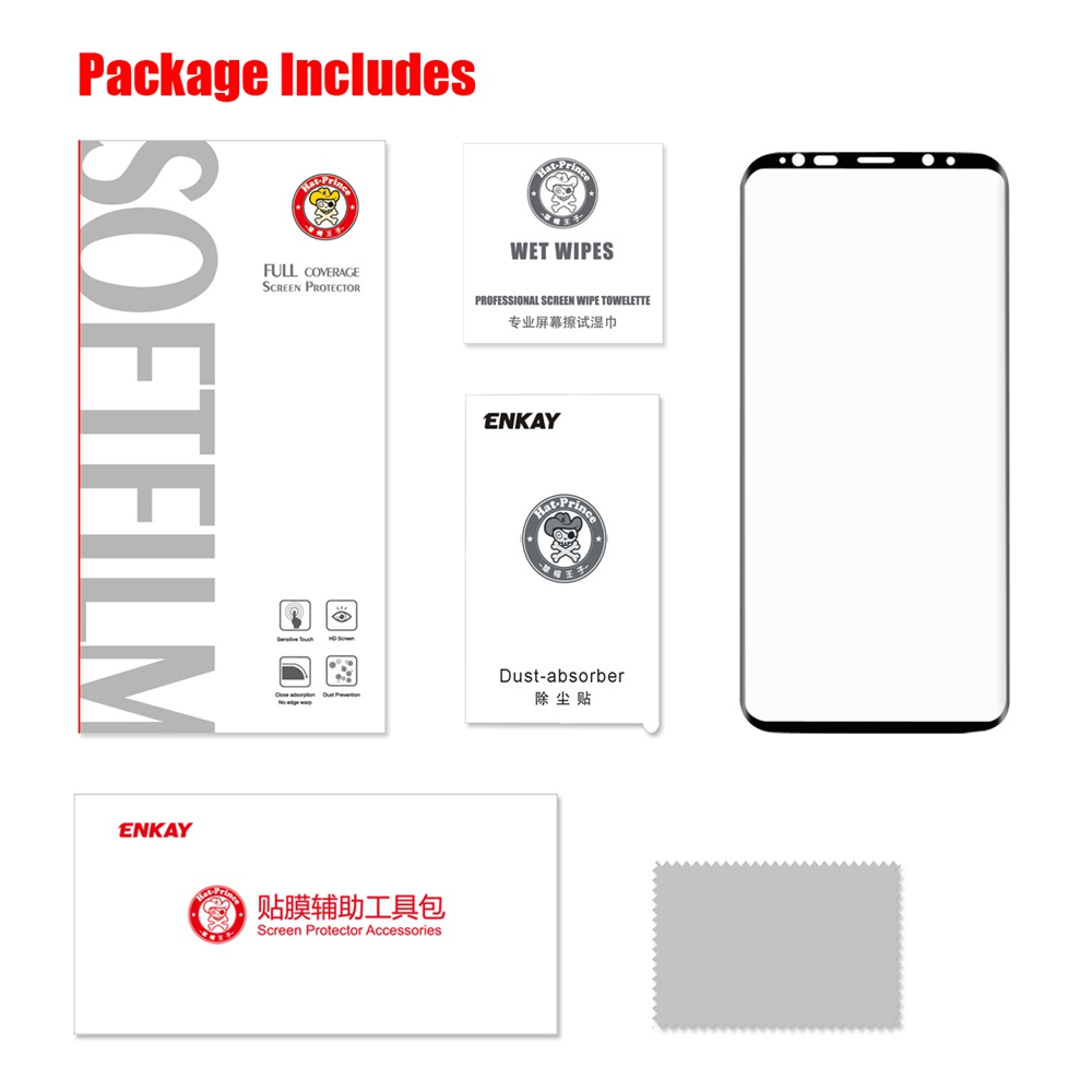 Galaxy S9 Tempered Glass Screen Protector 3D 0.1mm Screen Film Protector - Transparent
