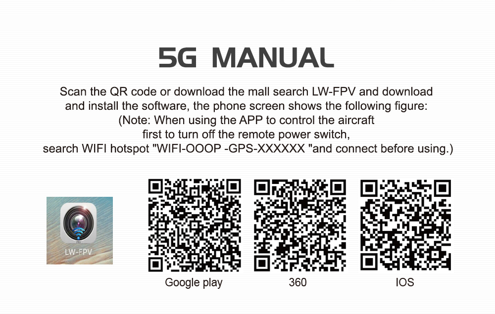 XINLIN SHIYE GW198 5G WIFI FPV with 1080P HD Camera Double GPS Brushless RC Quadcopter RTF - Blue