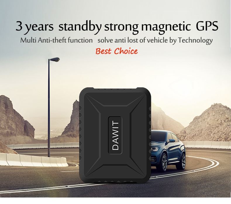 TK800B Car GPS Tracker Realtime GSM GPRS GPS Locator Vehicle Tracking Device Google Link Real Time - Black