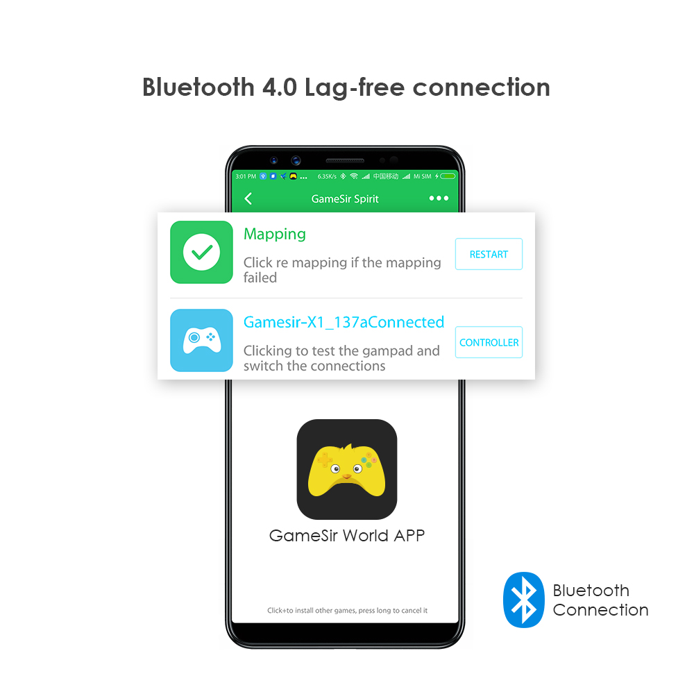 GameSir X1 Bluetooth BattleDock Converter Keyboard and Mouse Adapte for PUBG FPS games, RoS,Knives Out,Free Fire -Silver