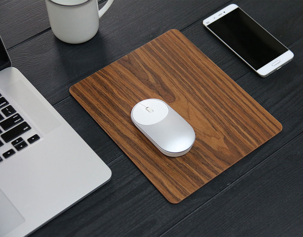 Original Xiaomi Wooden Mouse Pad Durable Anti- Slip Protecting Mouse Mat - Wood Color