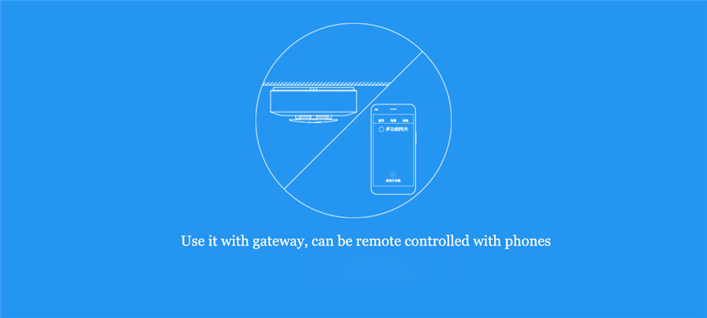 Xiaomi Honeywell Fire Alarm Detector APP Remote Monitor System Photoelectric Smoke Sensor -White