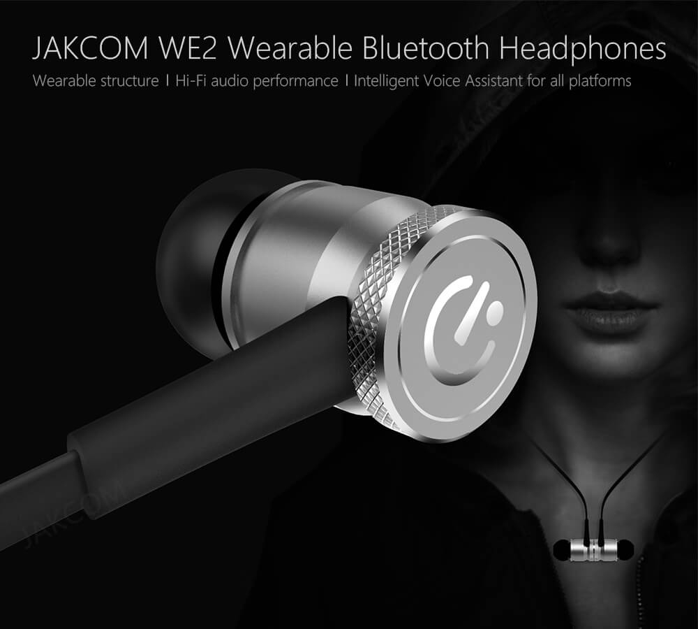 Jakcom We Bluetooth Earphone With Mic Silver