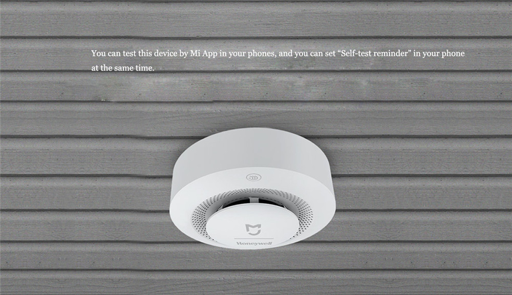 Xiaomi Honeywell Fire Alarm Detector APP Remote Monitor System Photoelectric Smoke Sensor -White