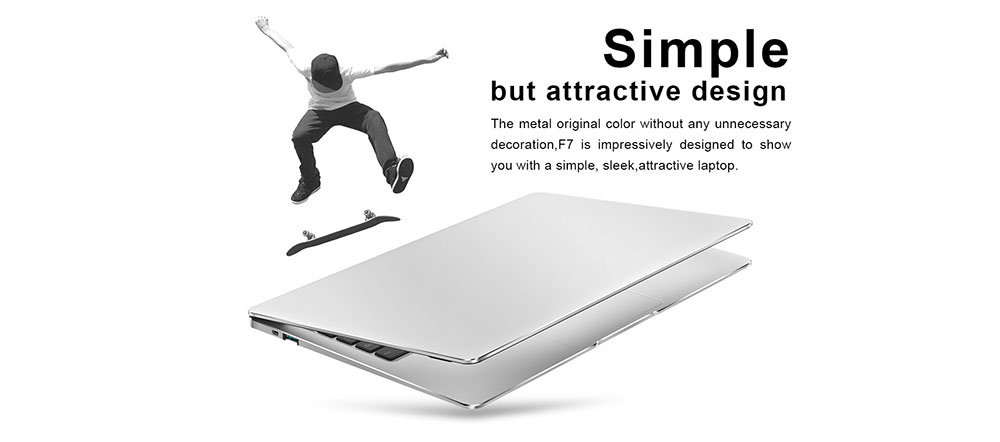 Teclast F7 Business Laptop Intel Apollo Lake N3450 Quad Core 14 Inch 1920*1080 6GB RAM 64GB eMMC Windows 10 - Silver