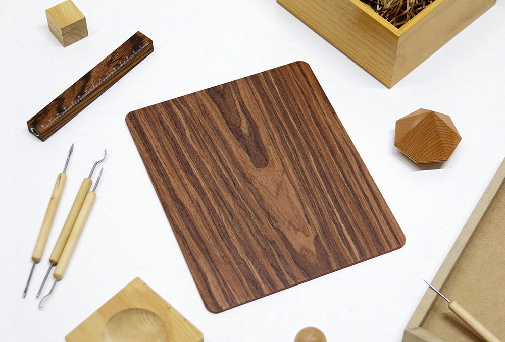Original Xiaomi Wooden Mouse Pad Durable Anti- Slip Protecting Mouse Mat - Wood Color