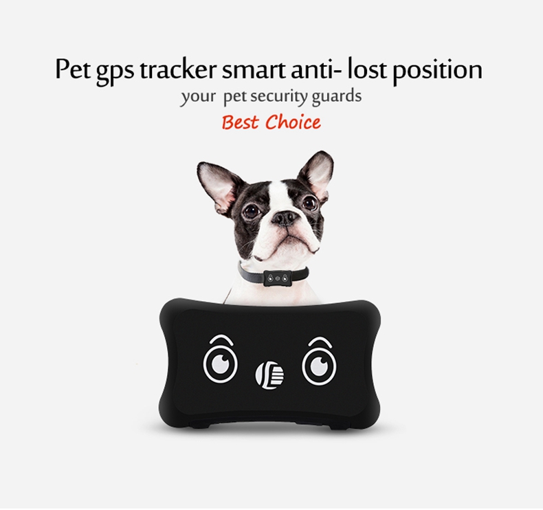 TK200 Mini Pet GPS Tracker IP66 GPS Locator Tracking Low Battery Alarm Car-styling Trackers - Black