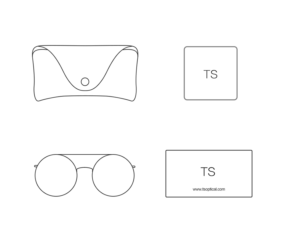 Xiaomi Mijia TS Sunglasses With Round Frame Glasses Fashionable Lightweight - Brown
