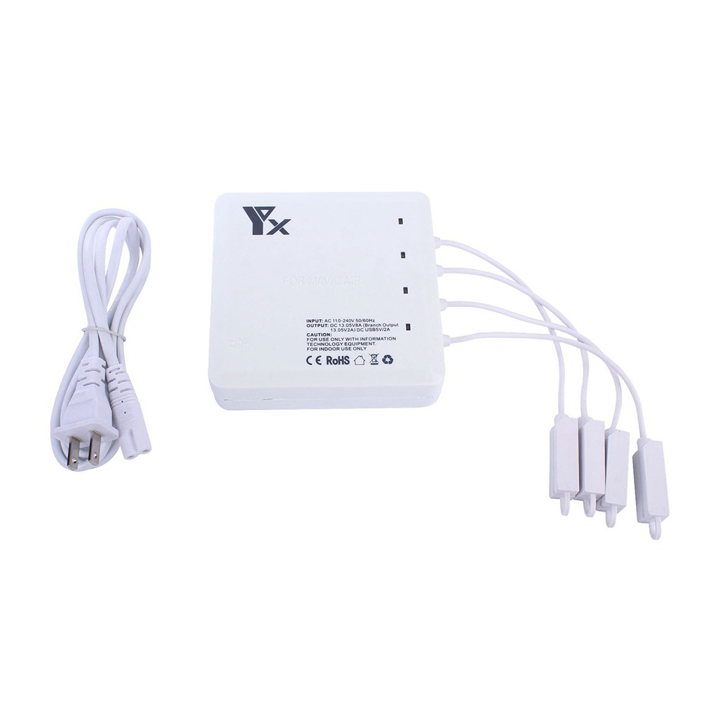 Multiple Ports Battery Remote Controller Charger for DJI Mavic Air - US Plug