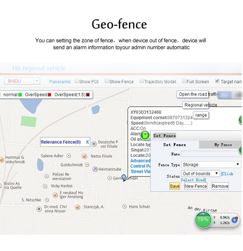 TK108 Car GPS Tracker Realtime GSM GPRS GPS Locator Vehicle Tracking Device Google Link Real Time - Black
