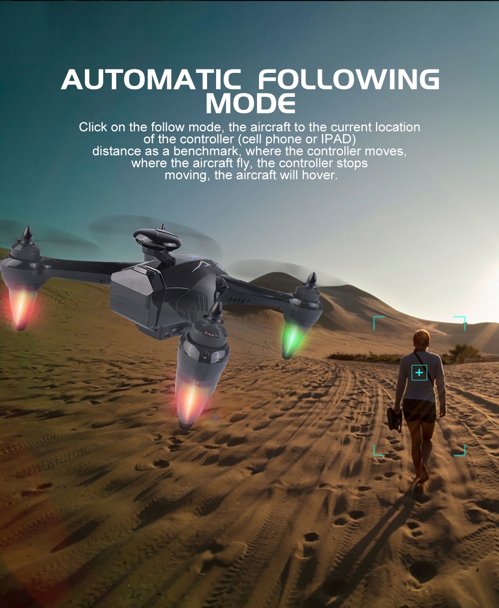 XINLIN SHIYE GW198 5G WIFI FPV with 1080P HD Camera Double GPS Brushless RC Quadcopter RTF - Blue