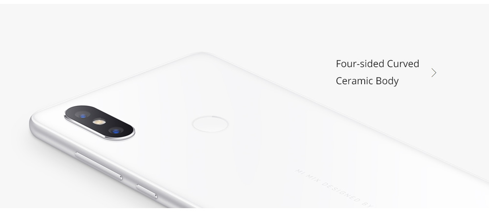 Xiaomi Mi Mix 2S 5.99 Inch 4G LTE Smartphone Qualcomm Snapdragon 845 Octa Core 8GB 256GB 12.0MP Dual Rear Cameras MIUI 9 Type-C Ceramic Body - Black