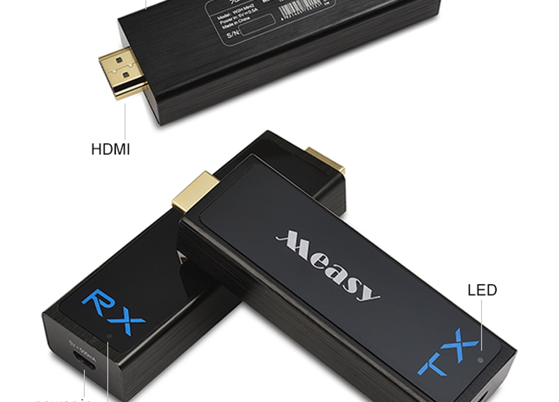 Measy W2H NANO Wireless HDMI Video Transmitter and Receiver 1080P 3D HDMI Extender 30M/100Feet Range